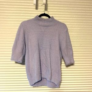 EUc Lavender short Sleeve Sweater Large